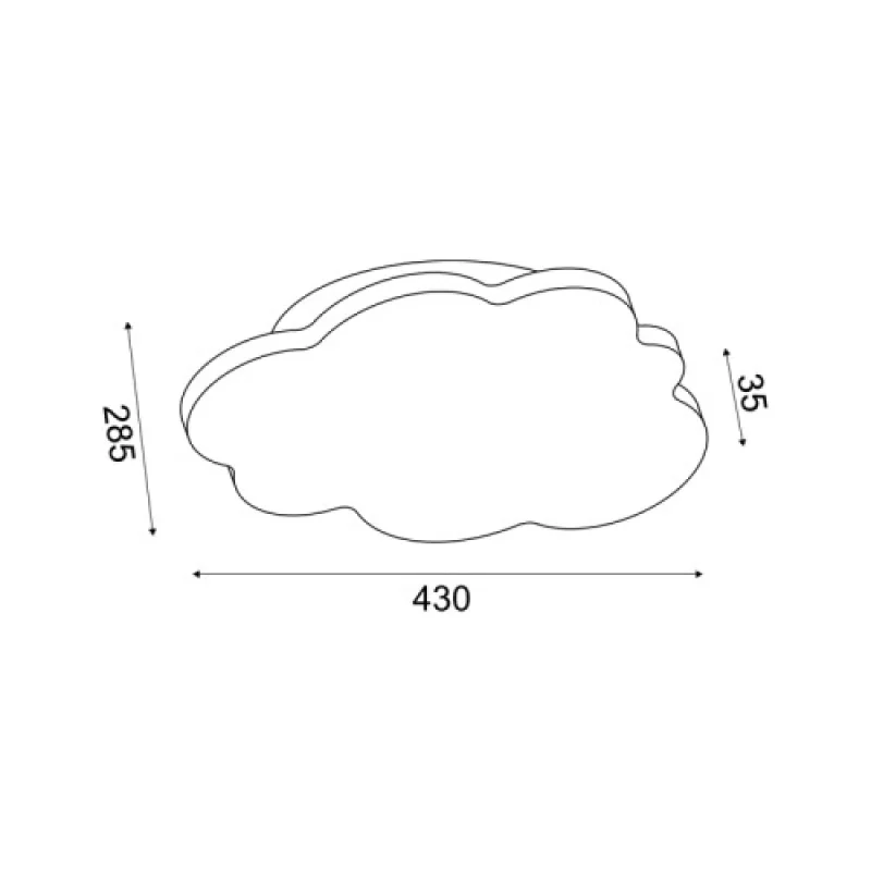 Holma ZM44LEDW43W – ACA Lighting LED аплик в бял, 16W, 3000K
