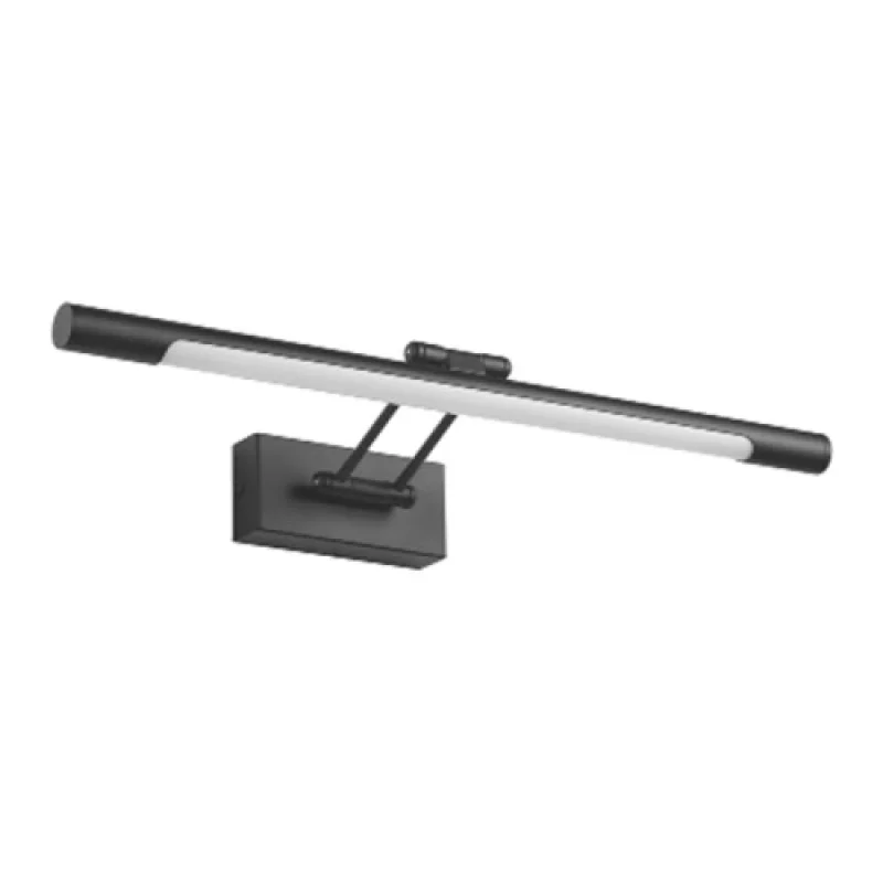 Осветление за баня Rio PN10LEDW50BK – ACA Lighting LED аплик за баня в черен, 1X12W, 3000K