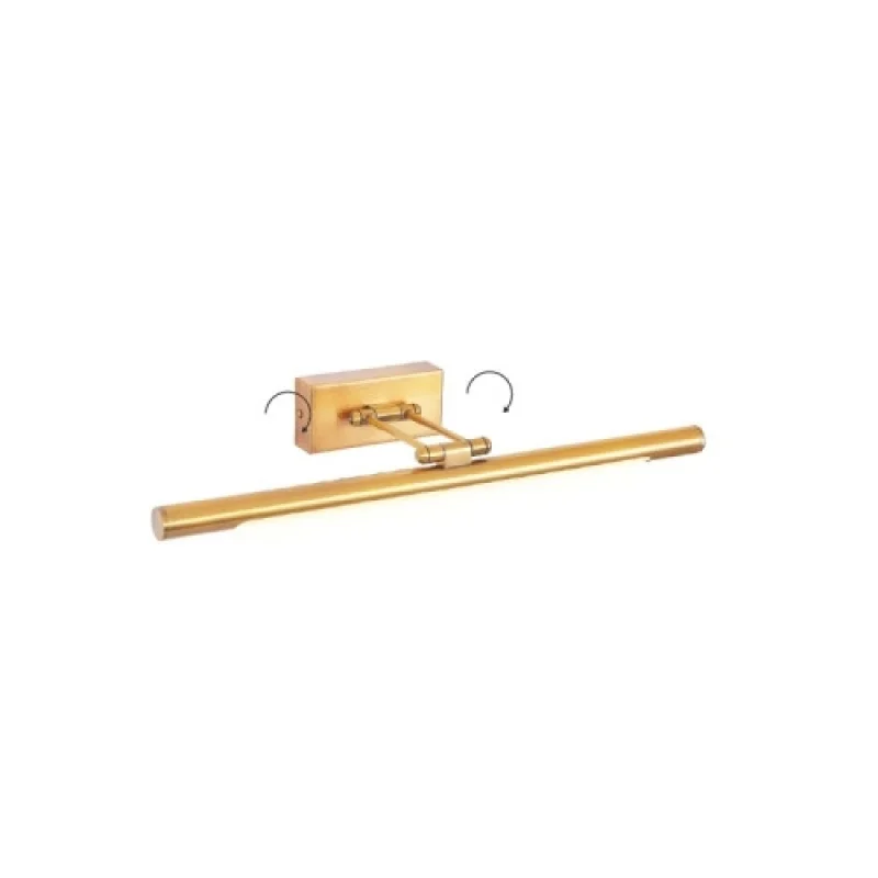 Осветление за баня Rio PN10LEDW50BR – ACA Lighting LED аплик за баня в матиран месинг, 12W, 3000K