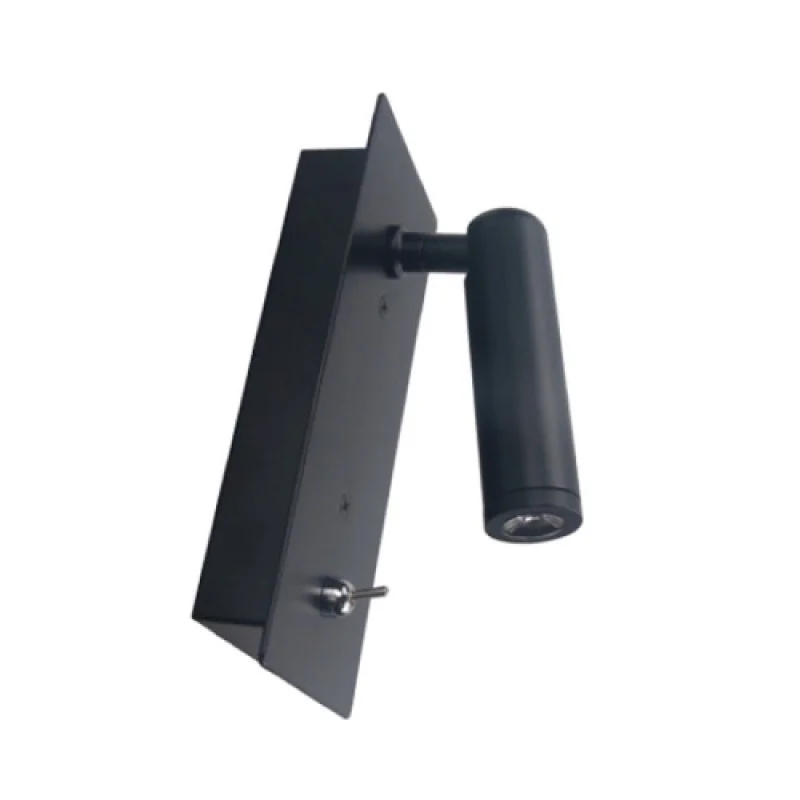 Стенно осветление (аплици) Inyo 151BMB – ACA Lighting LED аплик за вграждане в стена в черен, 1X3W, 4000K