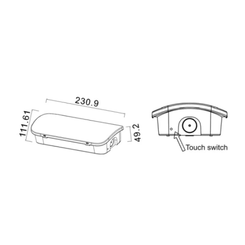 4.5w BEN160 – ACA Lighting LED emergency luminaire in white, 1X4,5W, 6000K, IP65