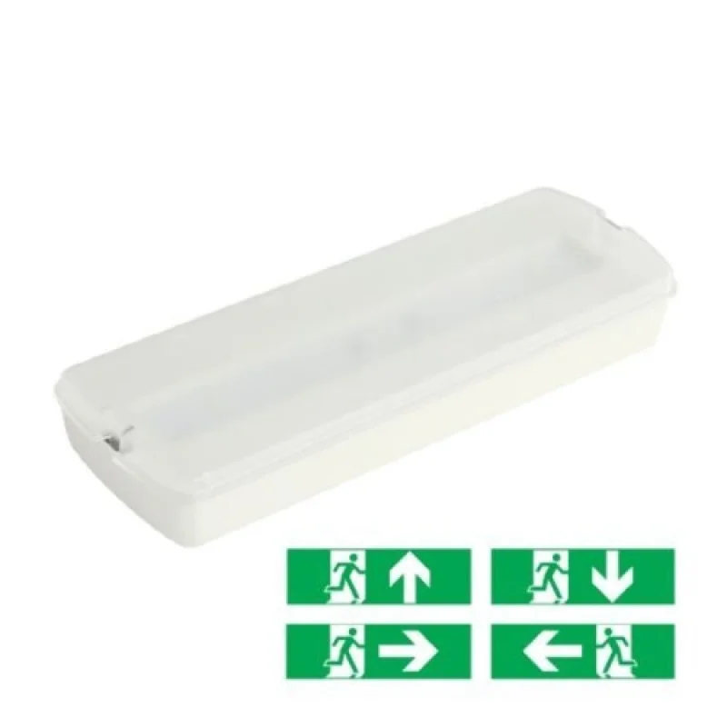LED Panels Eme HAPES260 – ACA Lighting LED emergency luminaire in white, 1X2W, 6000K, IP20