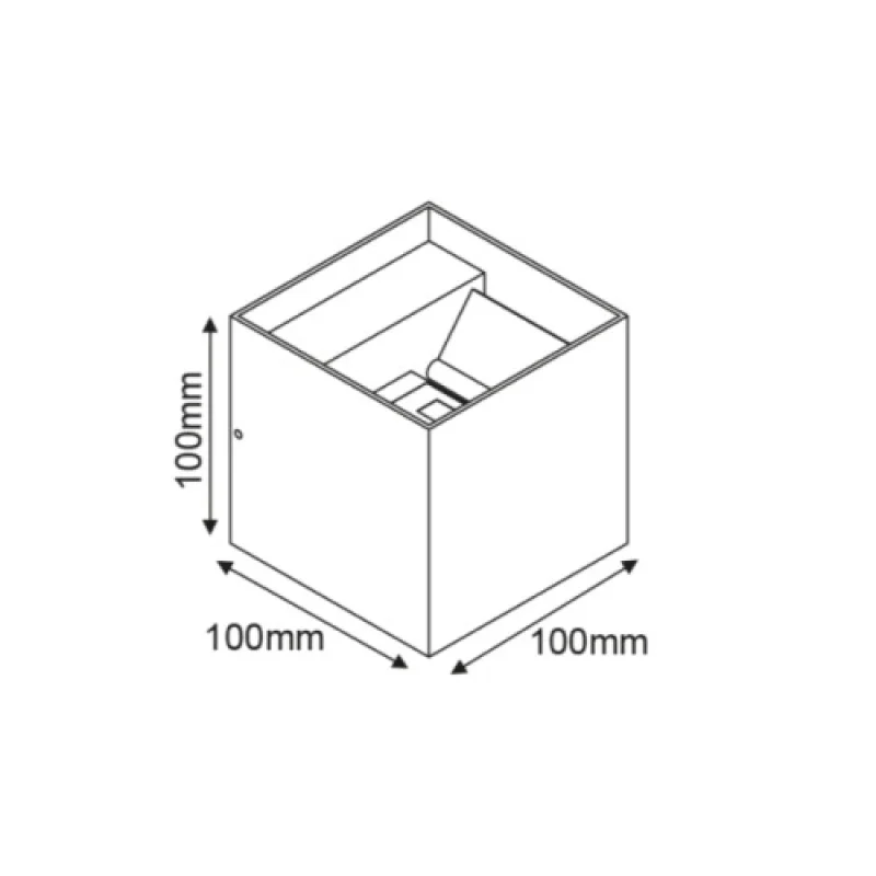 Santur-s LG0559G – ACA Lighting LED фасаден аплик в антрацит, 1X6W, 3000K