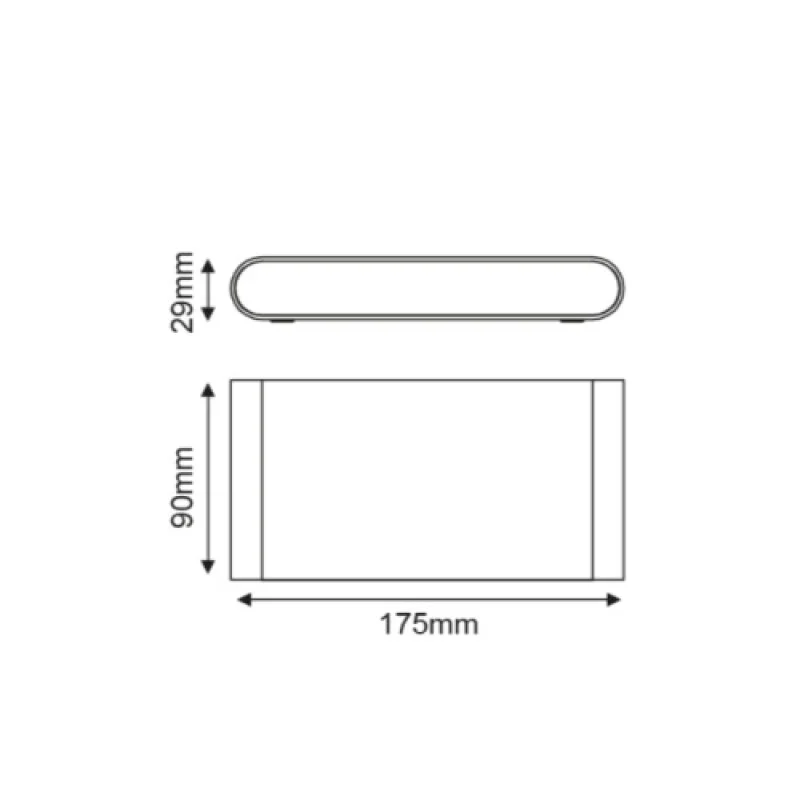Maida-l LG2632R – ACA Lighting LED фасаден аплик в тъмно кафяв, 1X11W, 3000K