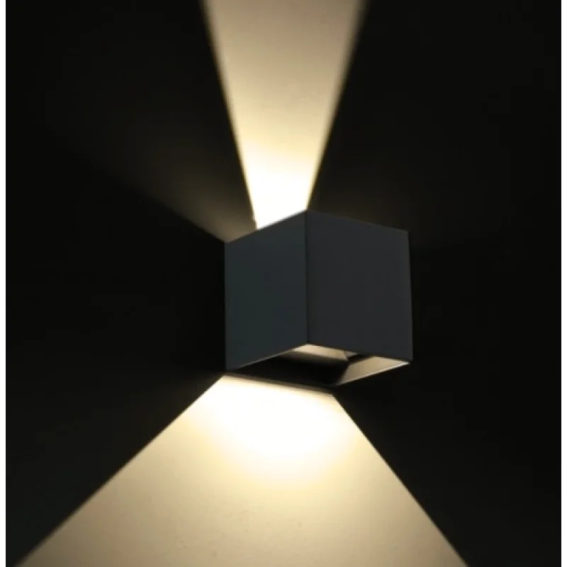 Menoa LGD006G – ACA Lighting LED фасаден аплик в антрацит, 1X10W, 3000K