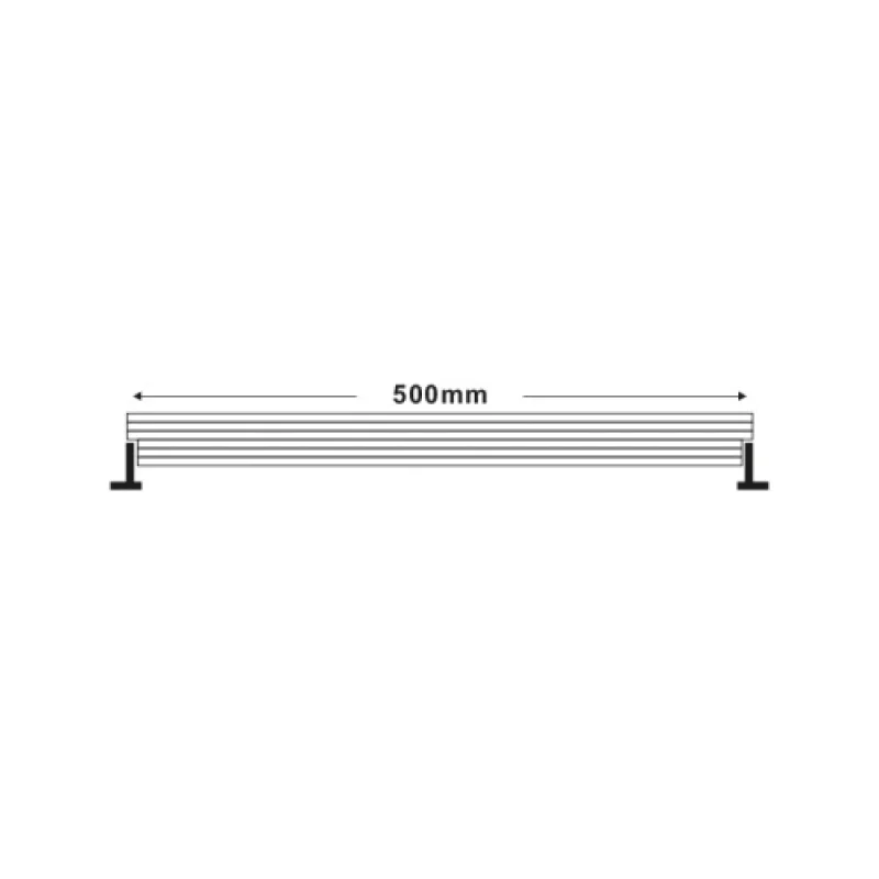 Noctu NOC1840 – ACA Lighting LED фасаден линеен осветител в антрацит, 18W, 4000K
