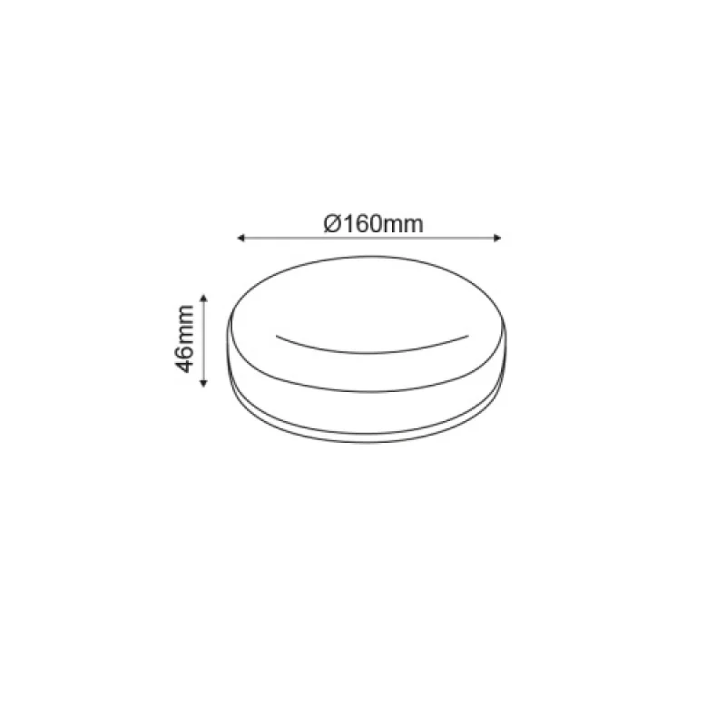 12w 3000K IP66 MADA1230 – ACA Lighting LED фасаден плафон в бял, 1X12W, 3000K, IP66