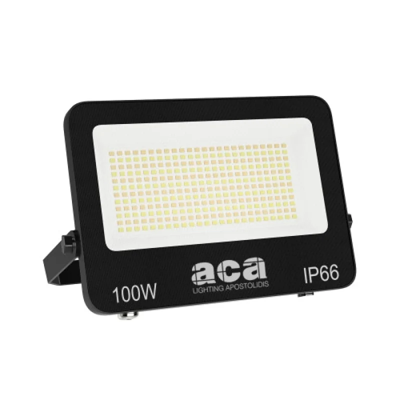 Прожектори 100w 3000K - N100CCT – ACA Lighting LED фасаден прожектор в черен, 100W, 3000K