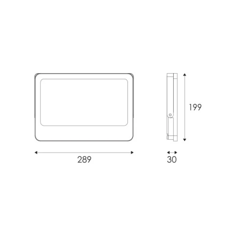 150w 3000K N150CCTW – ACA Lighting LED фасаден прожектор в бял, 150W, 3000K