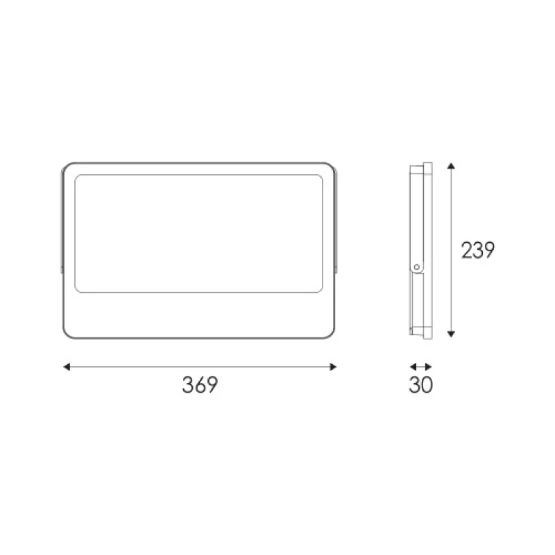200w 3000K - N200CCT – ACA Lighting LED фасаден прожектор в черен, 200W, 3000K