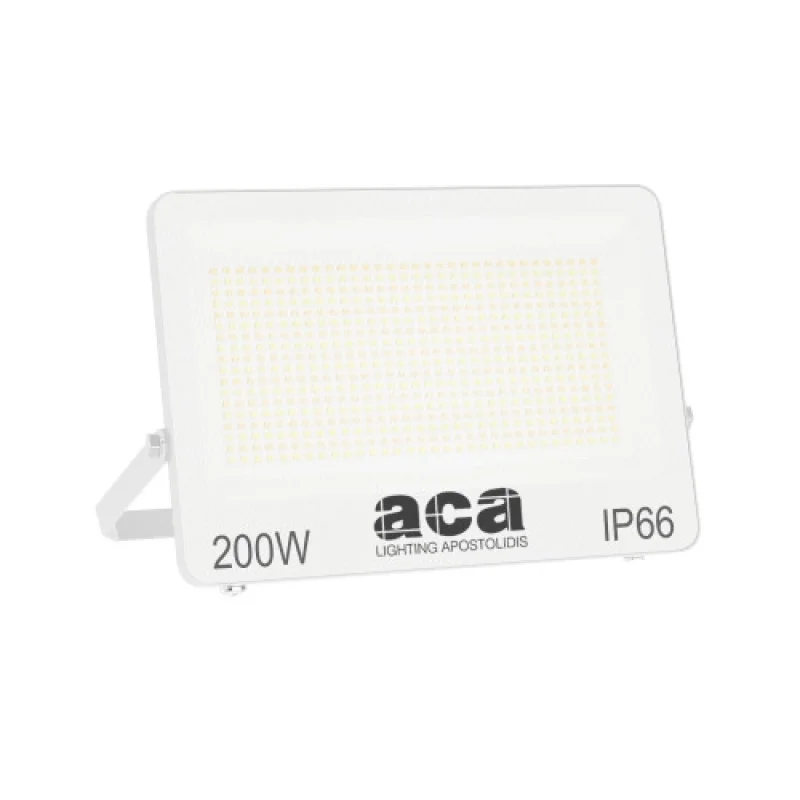 Прожектори 200w 3000K N200CCTW – ACA Lighting LED фасаден прожектор в бял, 200W, 3000K