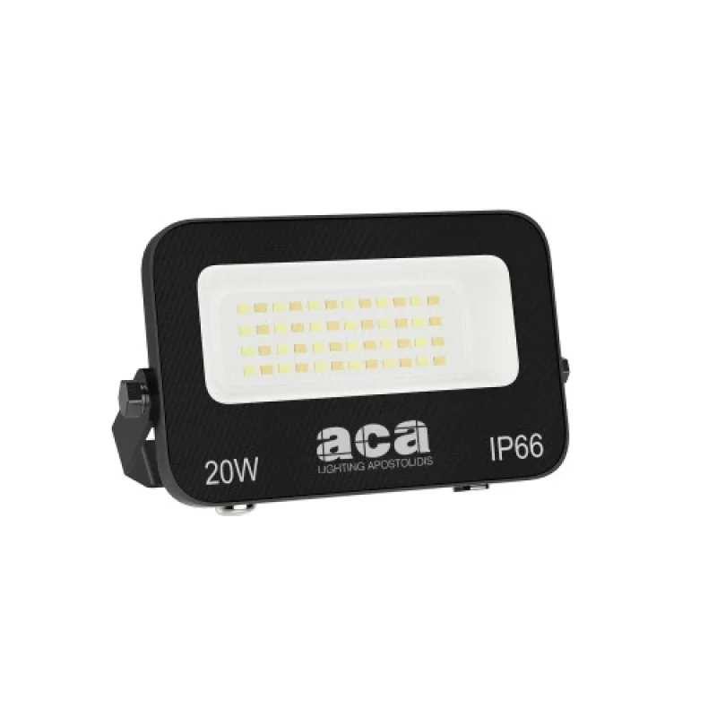 Floodlights 20w 3000K - 4 N20CCT – ACA Lighting LED facade floodlight in black, 20W, 3000K