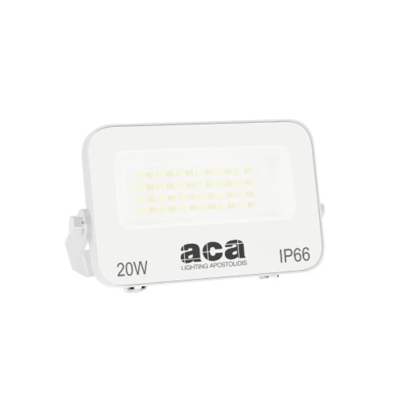 Прожектори 20w 3000K - N20CCTW – ACA Lighting LED фасаден прожектор в бял, 20W, 3000K
