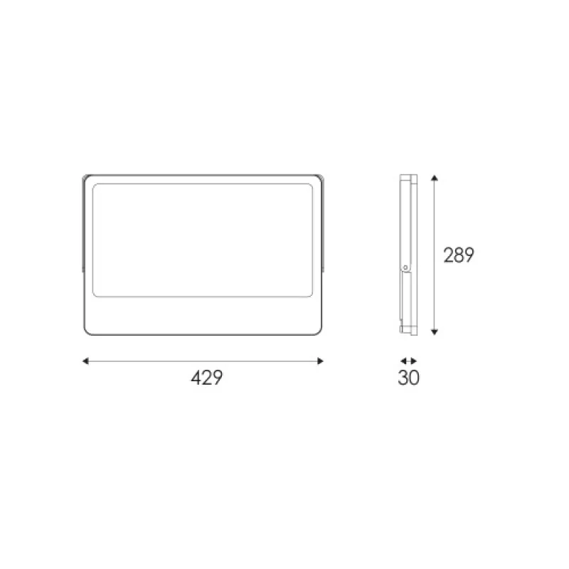 300w 3000K - N300CCT – ACA Lighting LED фасаден прожектор в черен, 300W, 3000K