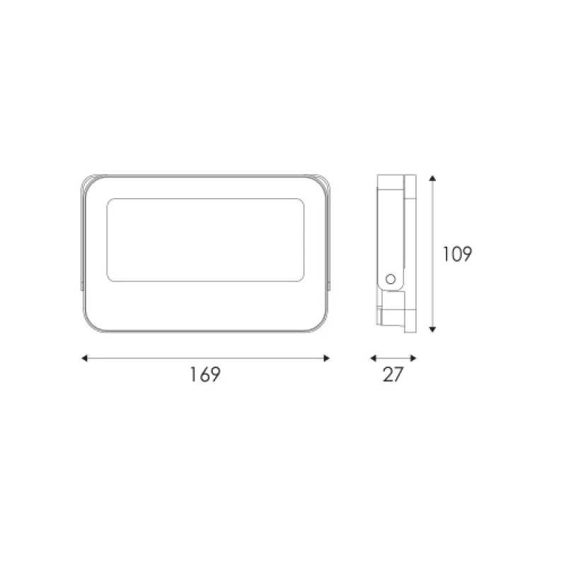 30w 3000K - 4 N30CCT – ACA Lighting LED фасаден прожектор в черен, 30W, 3000K