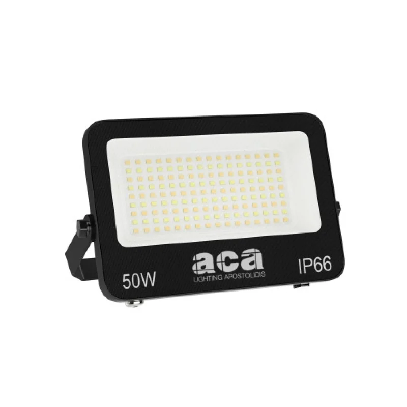 Прожектори 50w 3000K - 4 N50CCT – ACA Lighting LED фасаден прожектор в черен, 50W, 3000K
