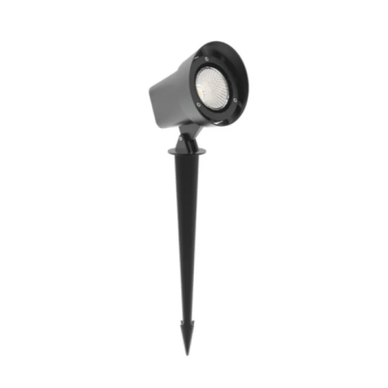 Прожектори ACA Lighting LG9202G – LED фасаден прожектор с колче за земя в антрацит, 1X19W, 3000K
