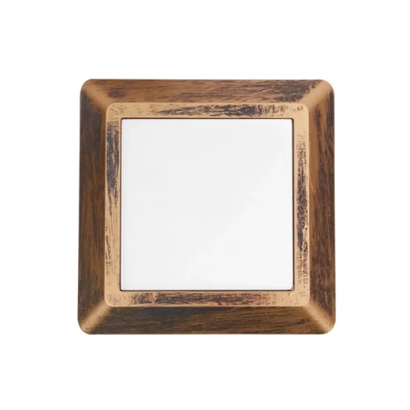 Луни за външен монтаж ACA Lighting SLIM51NR – LED фасадна луна за външен монтаж в антично кафяв, 1X4W, 3000K, IP65