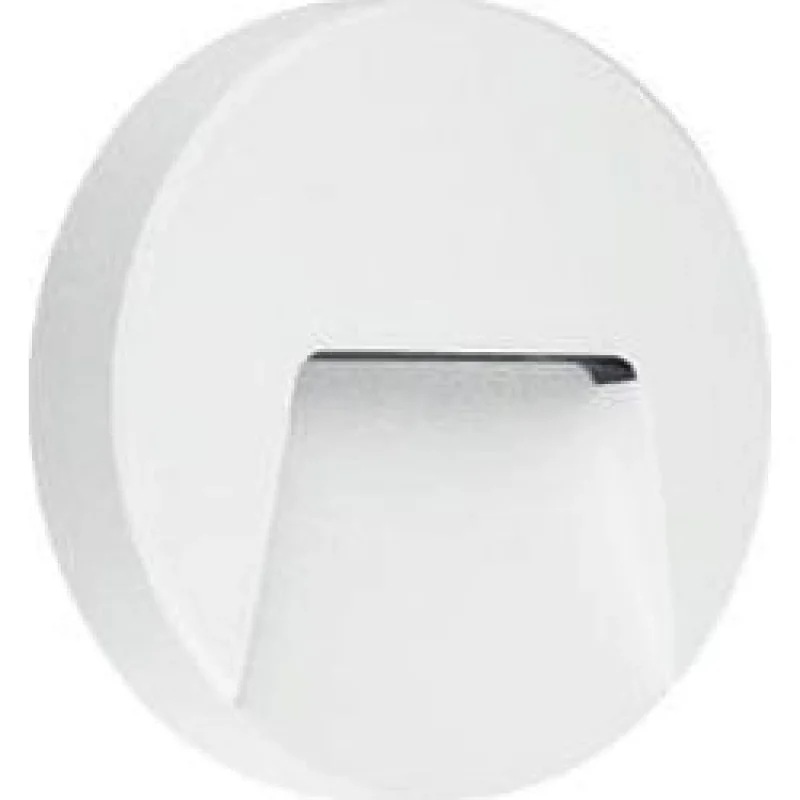 Луни за външен монтаж ACA Lighting SLIM41W – LED фасадна луна за външен монтаж в бял, 1X3W, 3000K, IP65