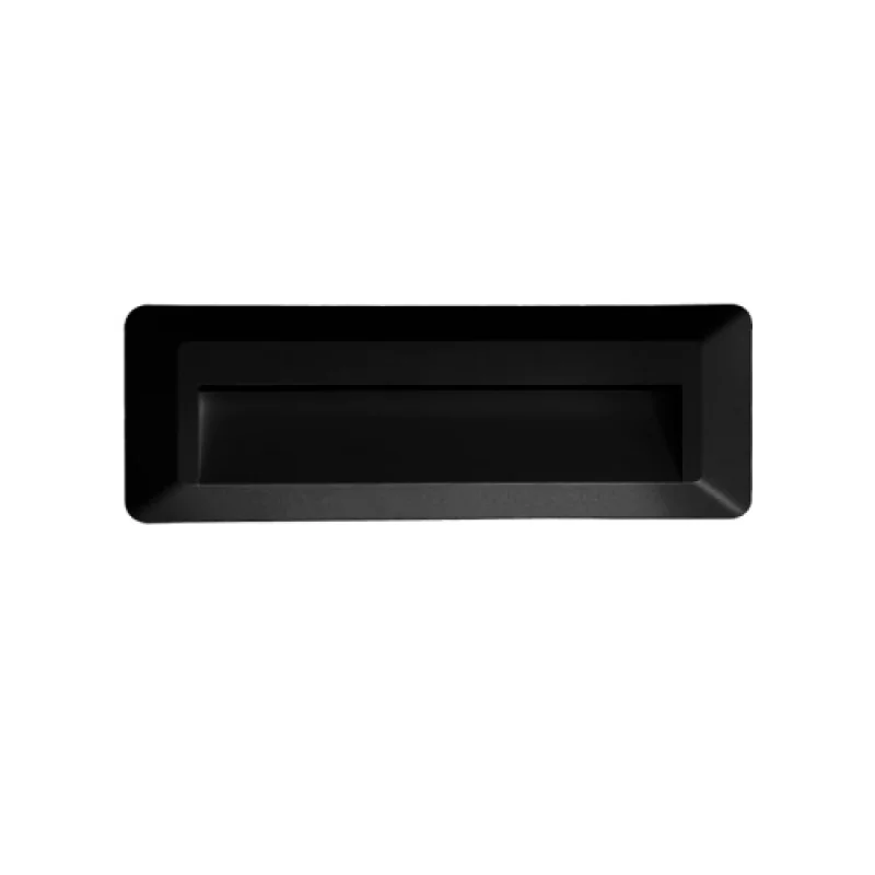 Луни за външен монтаж ACA Lighting SLIM32NB – LED фасадна луна за външен монтаж в черен, 1X2W, 3000K, IP65