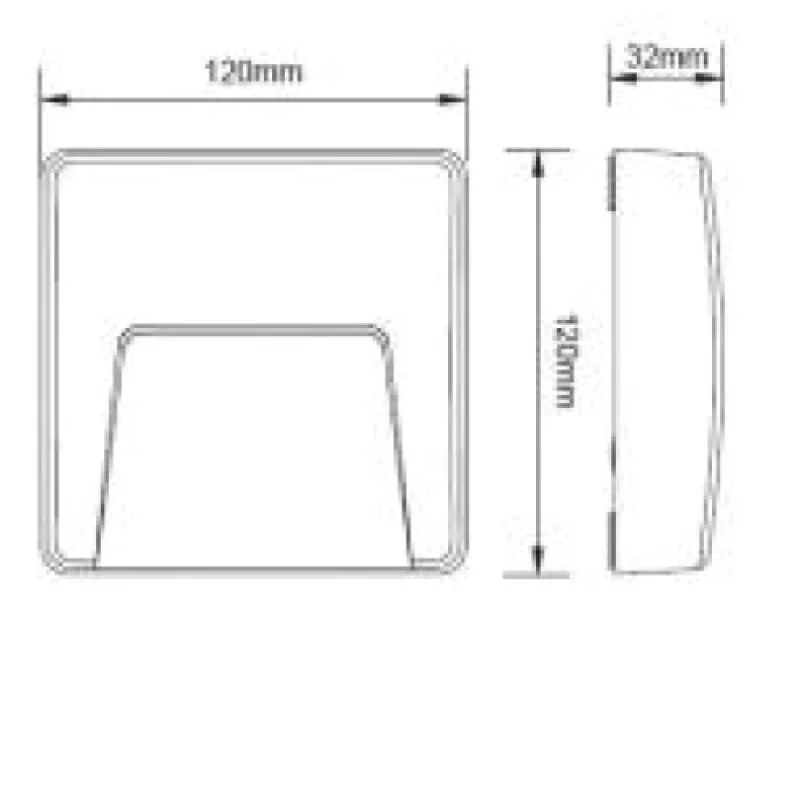 ACA Lighting SLIM42R – LED фасадна луна за външен монтаж в антично кафвя, 1X3W, 3000K, IP65