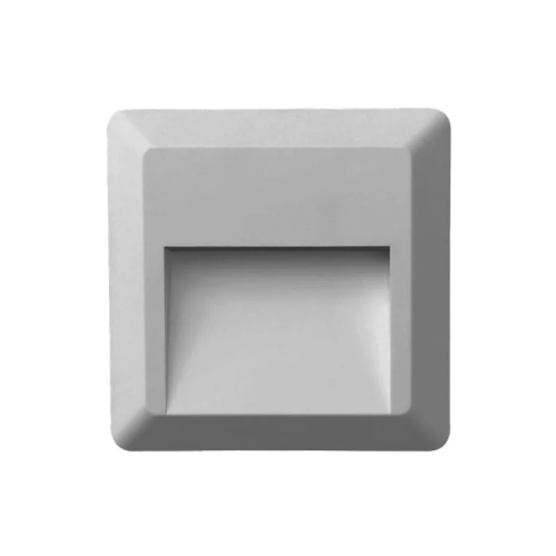 Луни за външен монтаж ACA Lighting SLIM52N – LED фасадна луна за външен монтаж в сив, 1X2W, 3000K, IP65