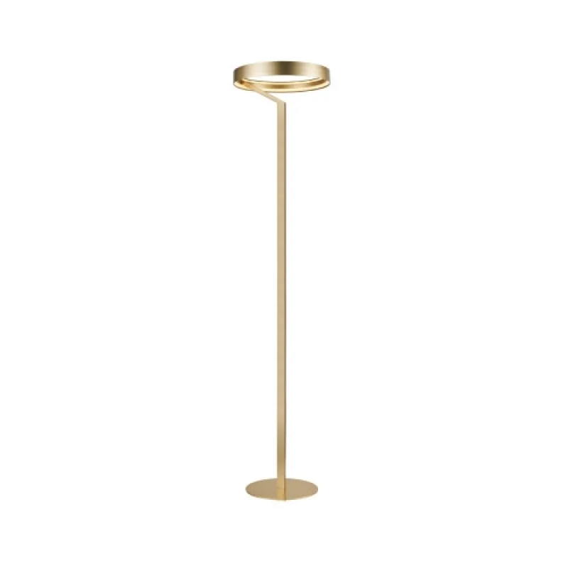 Подови лампи (Лампион) Rollie SATIN BRASS F CNF43GDIM – ACA Lighting LED лампион в матиран месинг, 42W, 2700K