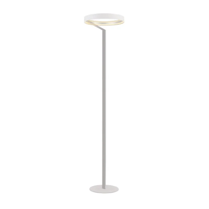 Подови лампи (Лампион) Rollie WHITE FLOOR L CNF43WDIM – ACA Lighting LED лампион в бял мат, 42W, 2700K