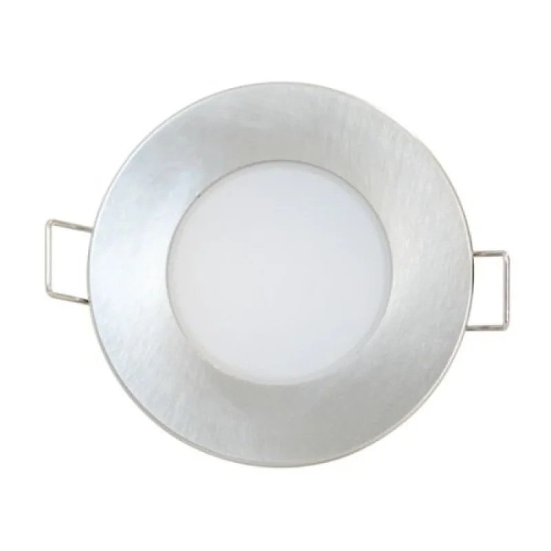 Recessed Downlights Vera 400 VERA540RNMN – ACA Lighting LED downlight for recessed mounting in matt chrome, 1X5W, 4000K, IP65