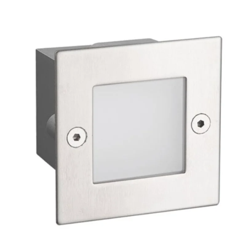 Recessed Downlights Sa PAS230NMS – ACA Lighting LED downlight for recessed mounting in wall in matt chrome, 1X2W, 3000K, IP54