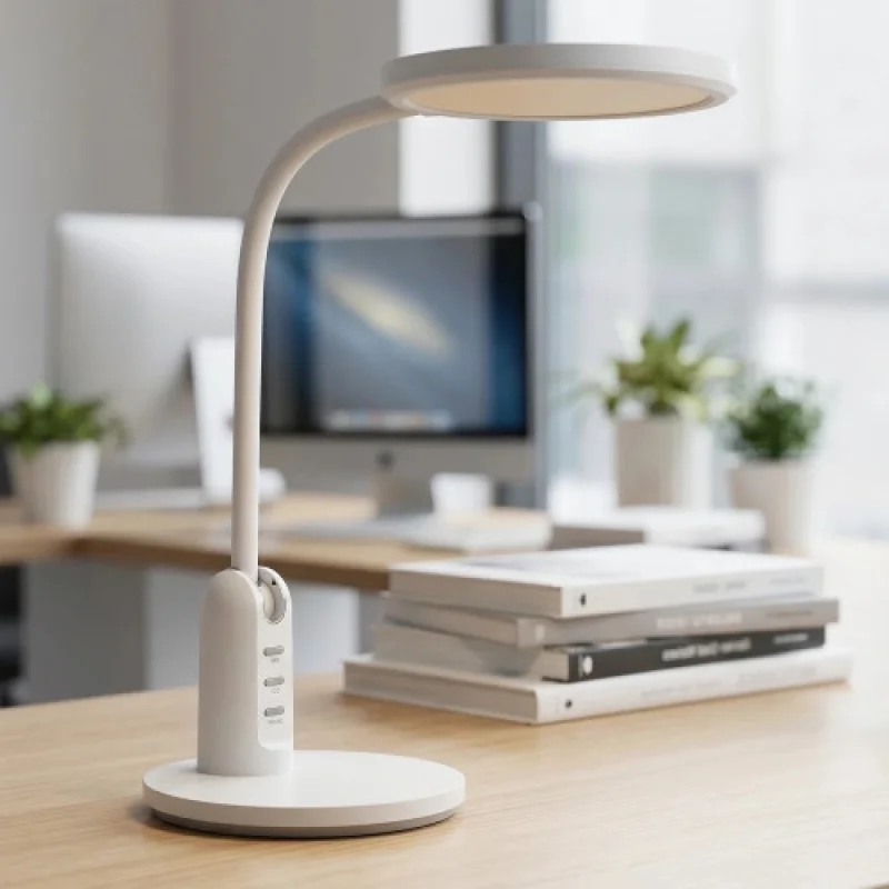 Table Lamps Desk LAMP WHIT BL1312WH – ACA Lighting LED table lamp in white, 1X10W, 3000K