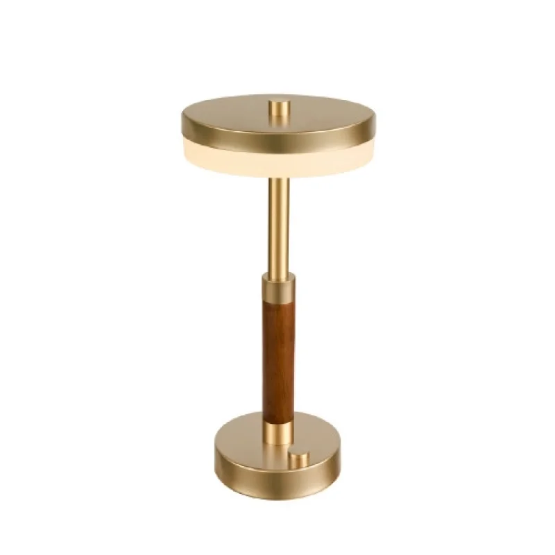 Table Lamps Asian SATIN CNT11WGDIM – ACA Lighting LED table lamp in matt brass, 11W, 2700K
