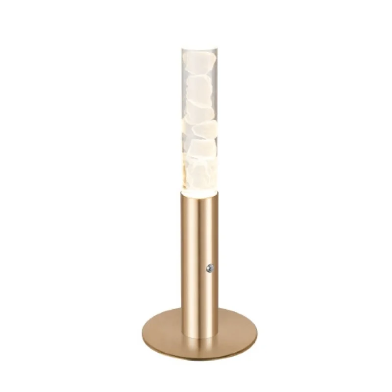 Table Lamps Oasis SATIN B CNT7PGDIM – ACA Lighting LED table lamp in matt brass, 7W, 2700K