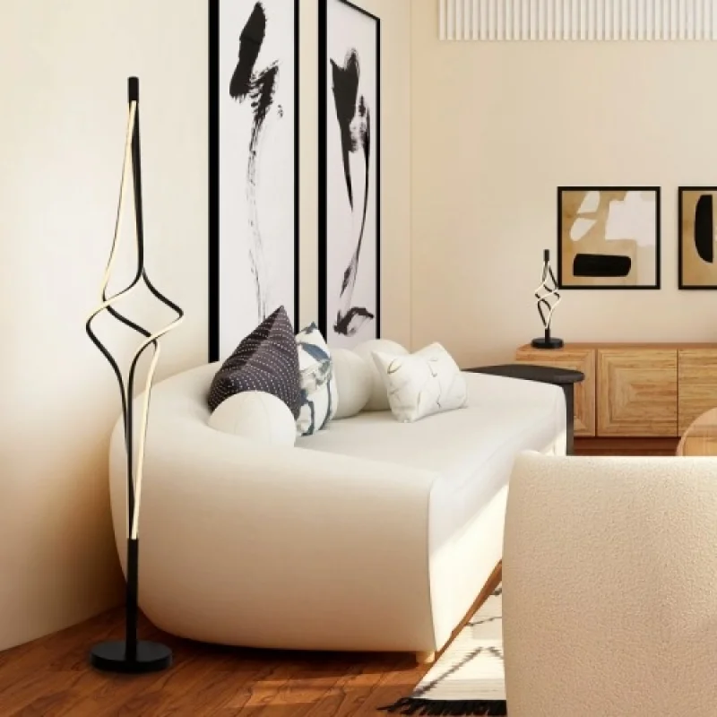 30w 3000 HM607LEDTBKCCT – ACA Lighting LED table lamp in black, 30W, 3000K