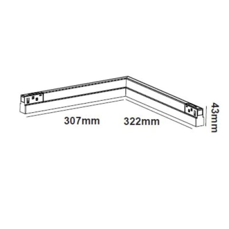 ACA Lighting LUCCA902030W – LED осветително тяло за магнитна шина в бял