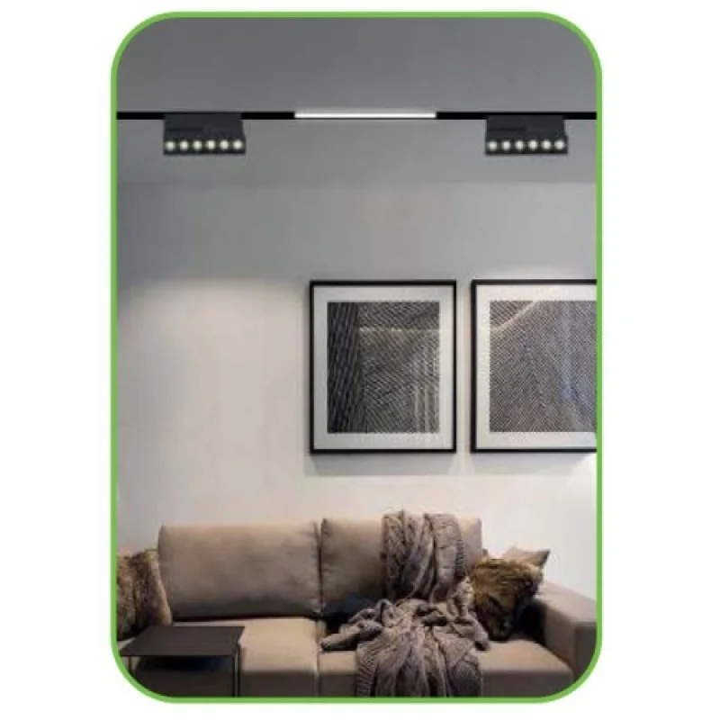 ACA Lighting MEYEM1240B – LED осветително тяло за магнитна шина в черен