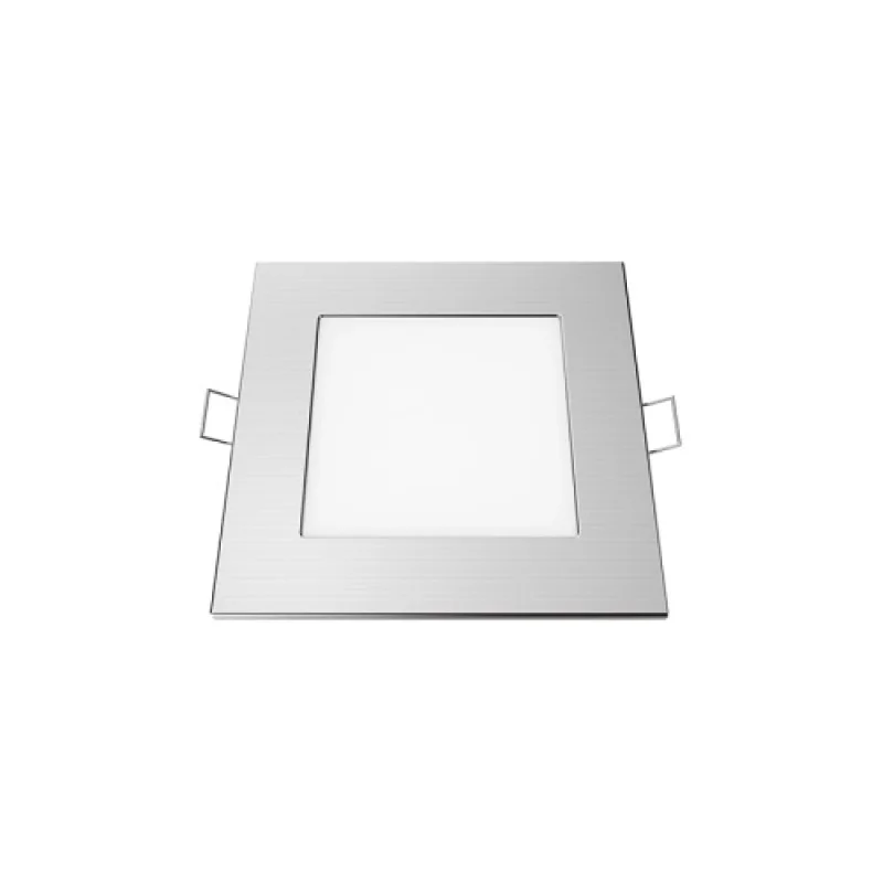 LED панели 6w 6500K PENU665SNM – ACA Lighting LED панел за вграждане в матиран хром, 1X6W, 6500K, IP20