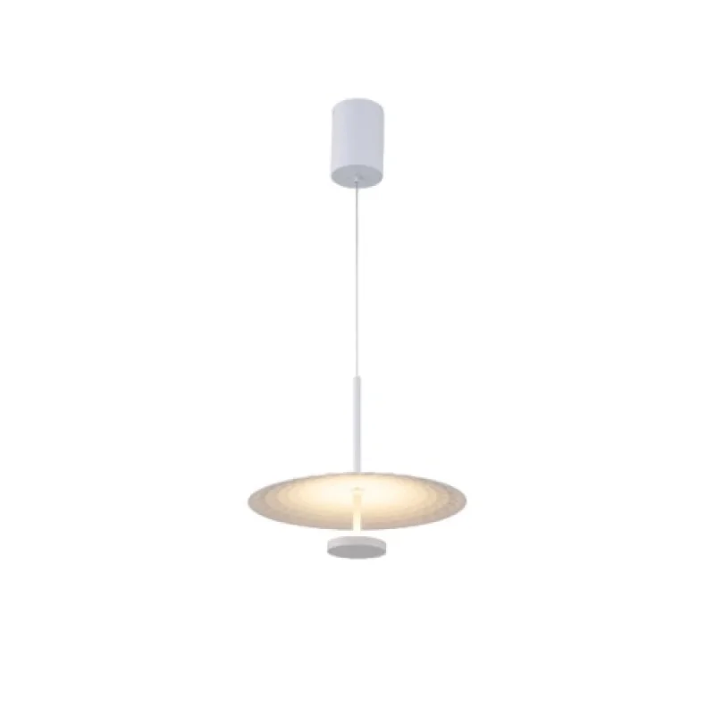 LED Pendants & Chandeliers Lofty WHITE 8W 270 BD379A300PWH – ACA Lighting LED pendant in white, 8W, 2700K