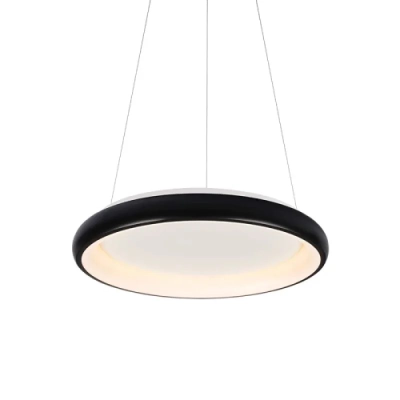 LED пендели и полилеи 45w 3000K - 40 BR71LEDP61BKCCTD – ACA Lighting LED пендел в черен мат, 45W, 3000K