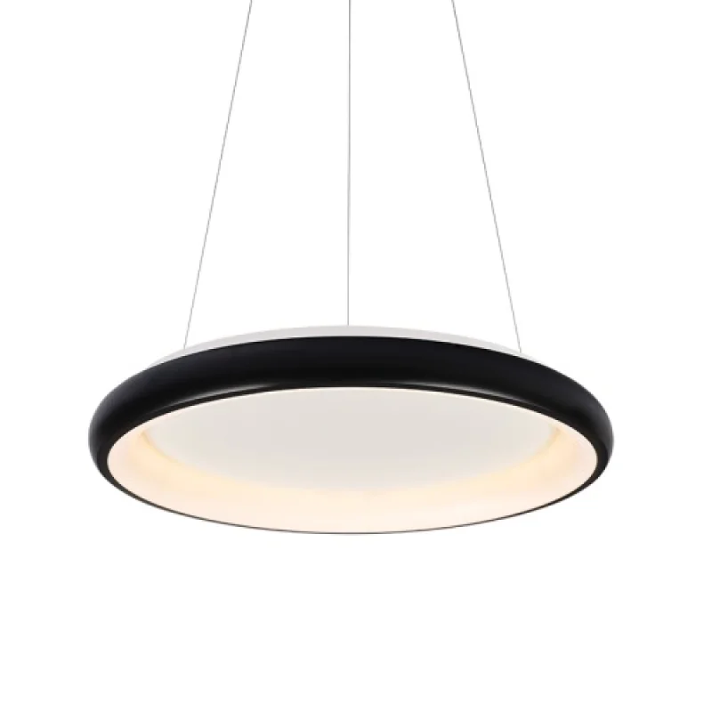 LED Pendants & Chandeliers 73w 3000K - 400 BR71LEDP81BKCCT – ACA Lighting LED pendant in black matt, 73W, 3000K