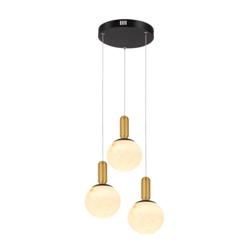 LED Pendants & Chandeliers Marbella BLACK 33W C CN3PMBKCCT – ACA Lighting LED pendant in black matt, 33W, 2700K