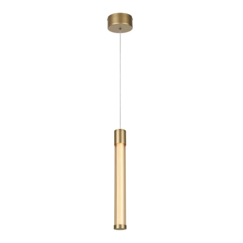 LED Pendants & Chandeliers Candelera SATIN BRASS CNP7GCCT – ACA Lighting LED pendant in matt brass, 7W, 2700K