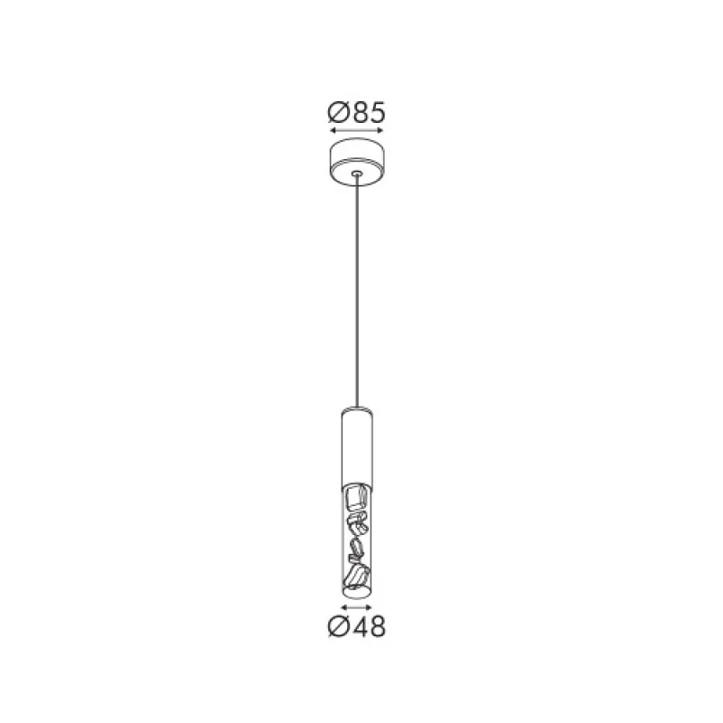 Oasis WHITE 7W CCT 27 CNP7PWCCT – ACA Lighting LED пендел в бял мат, 7W, 2700K