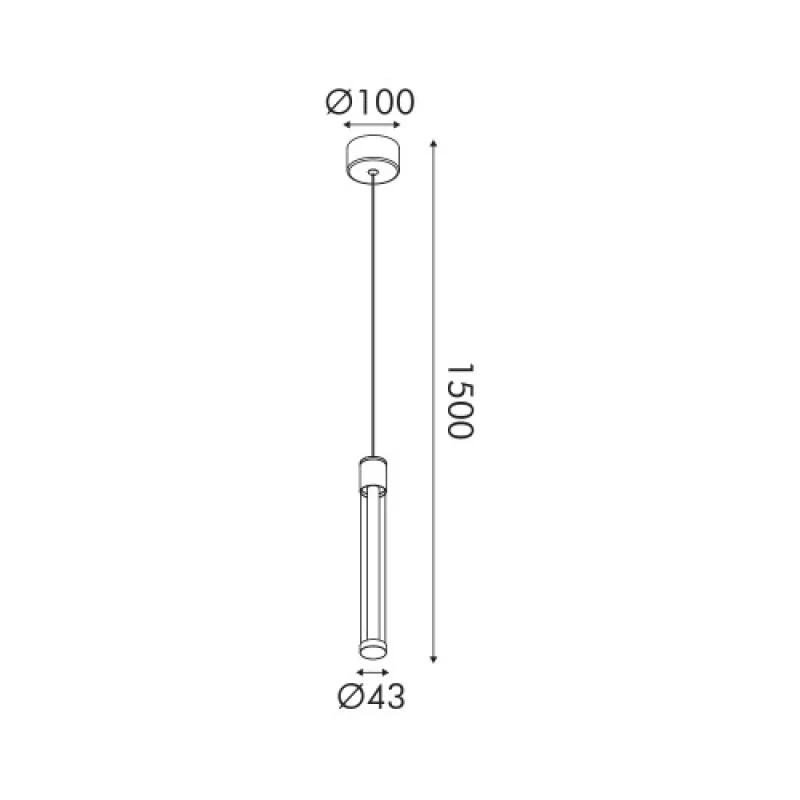 Candelera WHITE 7W CCT CNP7WCCT – ACA Lighting LED pendant in white matt, 7W, 2700K