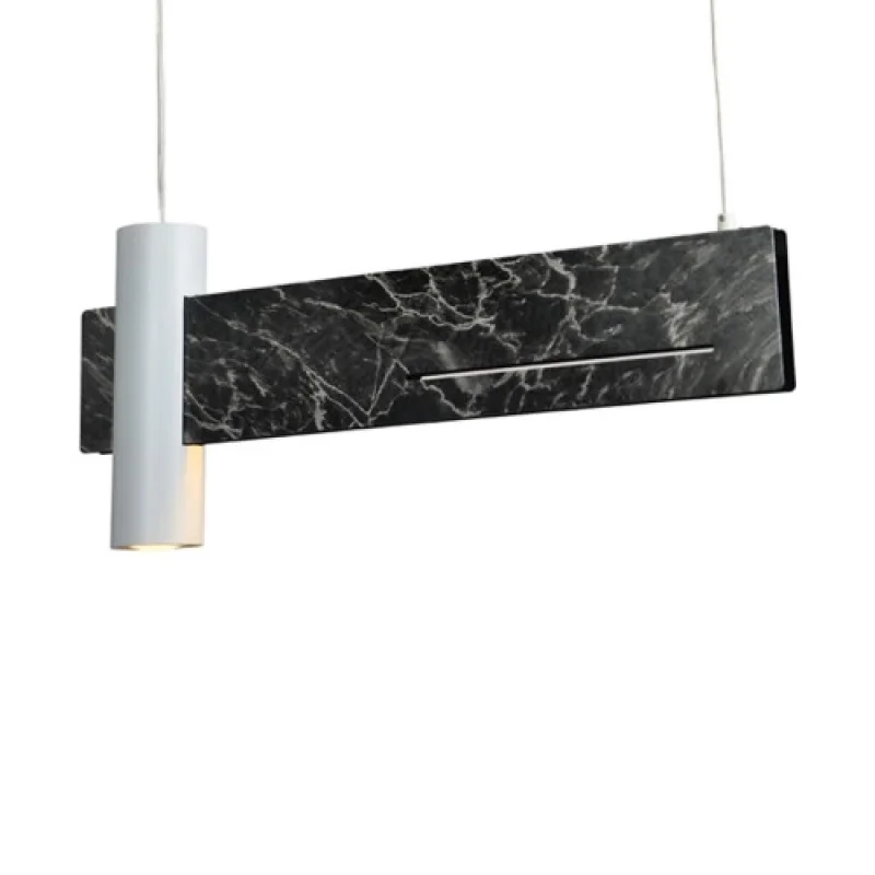 Пендели Linea DCR21LEDP60B – ACA Lighting пендел в черен мрамор, 1X12W, 3000K