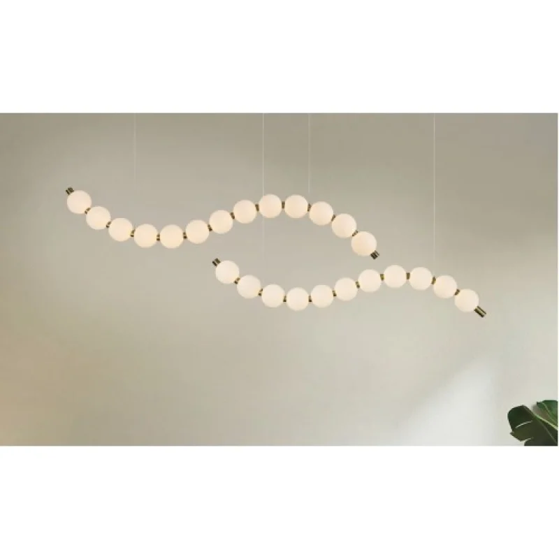 Lolly SATIN BRASS 1 HM238LEDP11 – ACA Lighting LED пендел в матиран месинг, 16W, 3000K
