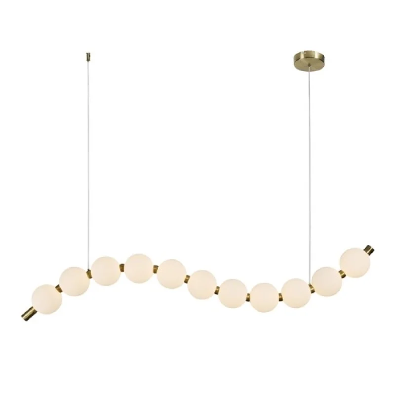 LED пендели и полилеи Lolly SATIN BRASS 1 HM238LEDP11 – ACA Lighting LED пендел в матиран месинг, 16W, 3000K
