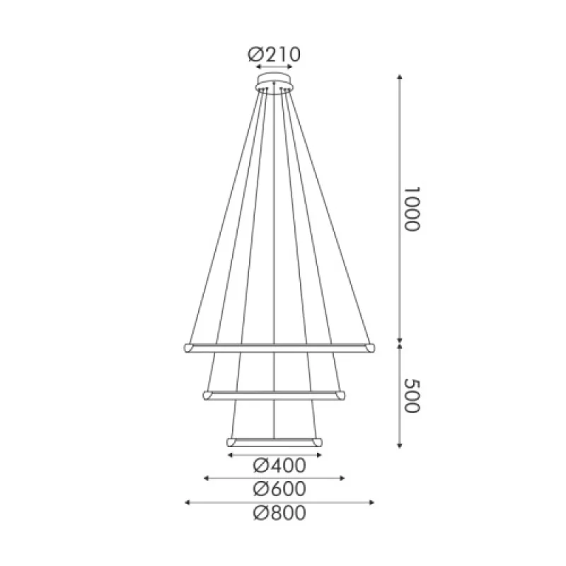 Harmony BLACK 60 HM23LEDP3BKCCT – ACA Lighting LED pendant in black matt, 60W, 3000K