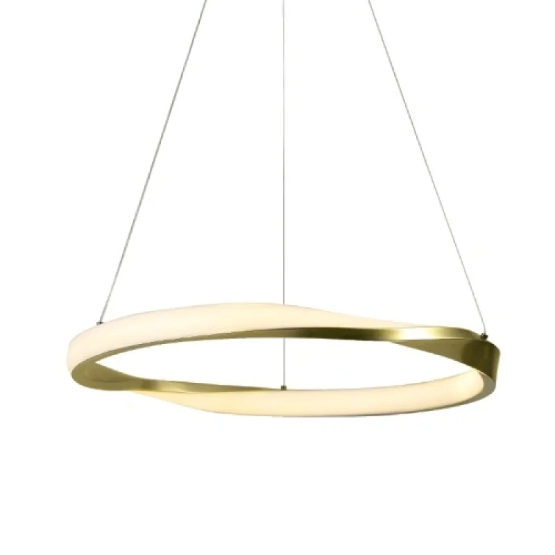 LED пендели и полилеи Brace SATIN BRA HM24LEDP60GDCCT – ACA Lighting LED пендел в матиран месинг, 32W, 3000K