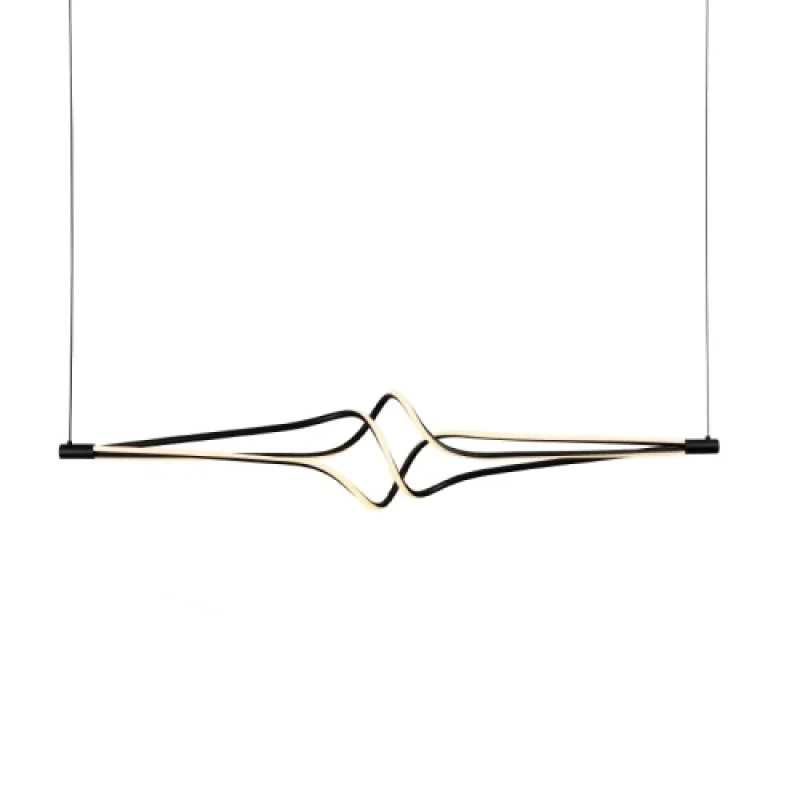 LED Pendants & Chandeliers 48w 3000K - 6000 HM607LEDPBKCCT – ACA Lighting LED pendant in black, 48W, 3000K